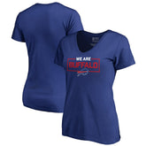 Buffalo Bills Women's We Are Icon V-Neck T-Shirt Royal - NFL