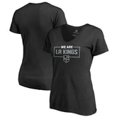 Los Angeles Kings - Women's Iconic Collection V-Neck T-Shirt Black