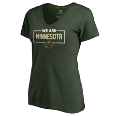 Minnesota Wild - Women's Iconic Collection V-Neck T-Shirt Green
