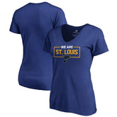 St. Louis Blues - Women's Iconic Collection V-Neck T-Shirt Blue