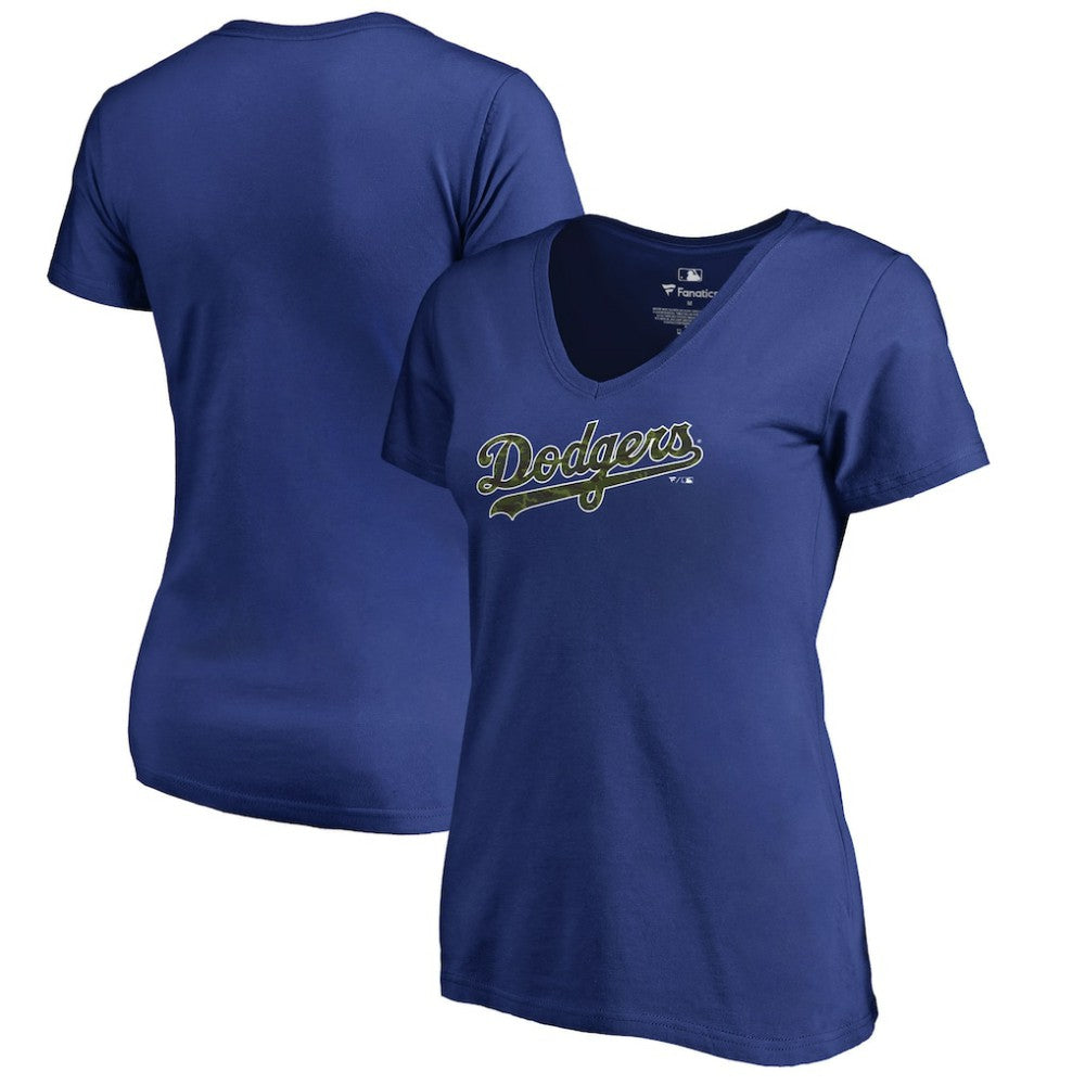 Los Angeles Dodgers Women's Armed Forces Wordmark T-Shirt Clearance