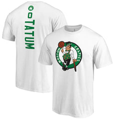 NBA - Jayson Tatum Boston Celtics Backer Name & Number T-Shirt - White