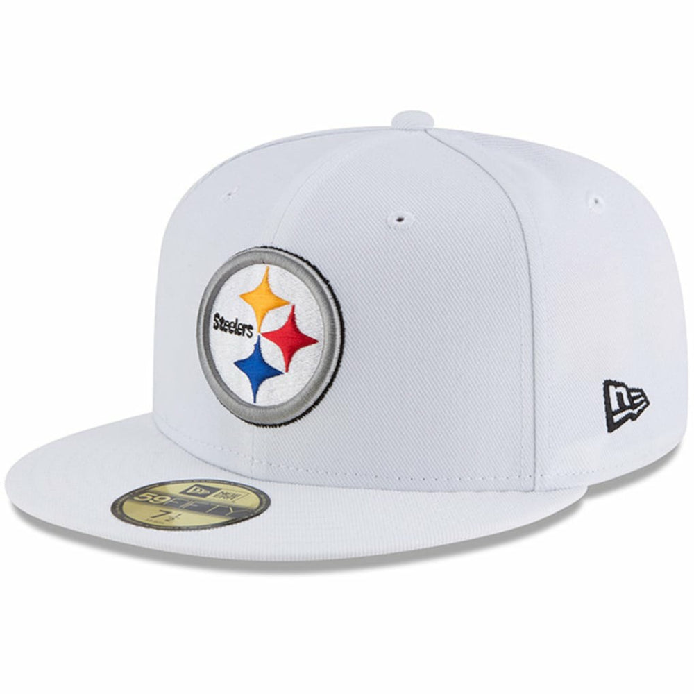 Pittsburgh Steelers New Era Omaha 59FIFTY Fitted Hat White - NFL