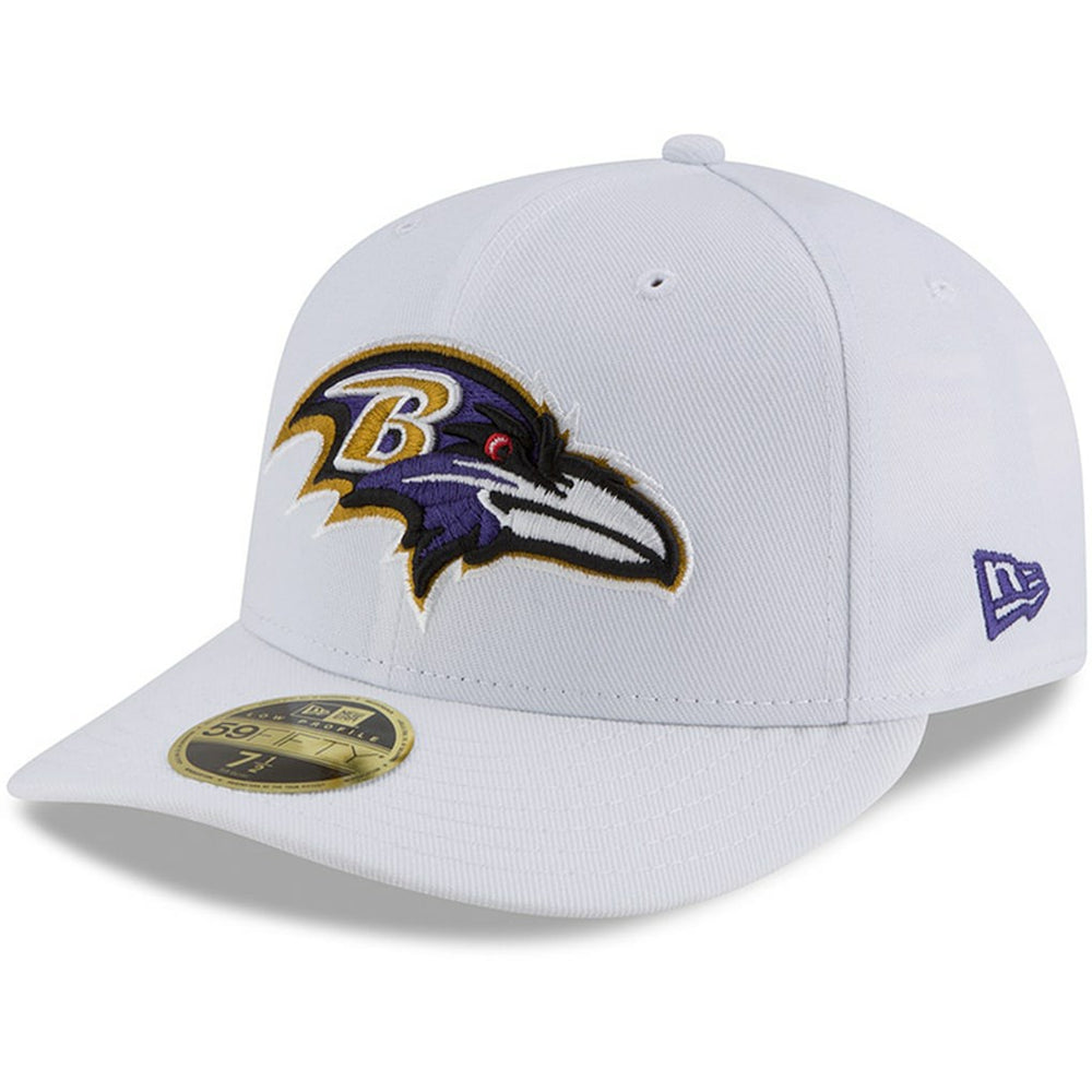 Baltimore Ravens New Era Omaha Low Profile 59FIFTY Fitted Hat White - NFL