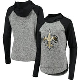 New Orleans Saints G-III 4Her by Carl Banks Women's Championship Ring Pullover Hoodie Heathered Gray/Black - NFL