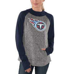 Tennessee Titans G-III 4Her by Carl Banks Women's Championship Ring Pullover Hoodie Heathered Gray/Navy - NFL
