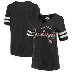 Arizona Cardinals Touch Women's Triple Play V-Neck T-Shirt Black - NFL