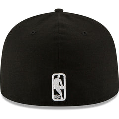 New Era - Miami Heat Black & White Logo 59FIFTY Fitted Hat - Black