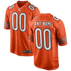 Chicago Bears Youth Alternate Custom Game Jersey Orange - Nike