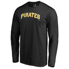 Pittsburgh Pirates Team Wordmark Long Sleeve T-Shirt Lifestyle