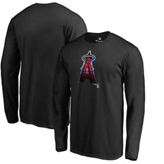 Los Angeles Angels Midnight Mascot Long Sleeve T-Shirt Online