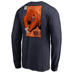 Chicago Bears Midway Monster Long Sleeve T-Shirt Navy - NFL