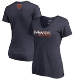Chicago Bears Women's Monsters V-Neck T-Shirt Navy - NFL
