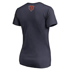 Chicago Bears Women's Monsters V-Neck T-Shirt Navy - NFL