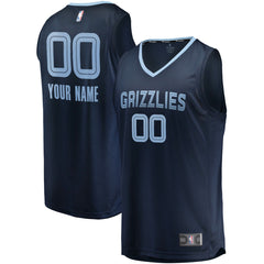 Fanatics - Memphis Grizzlies Fast Break Custom Replica Jersey Navy - Icon Edition