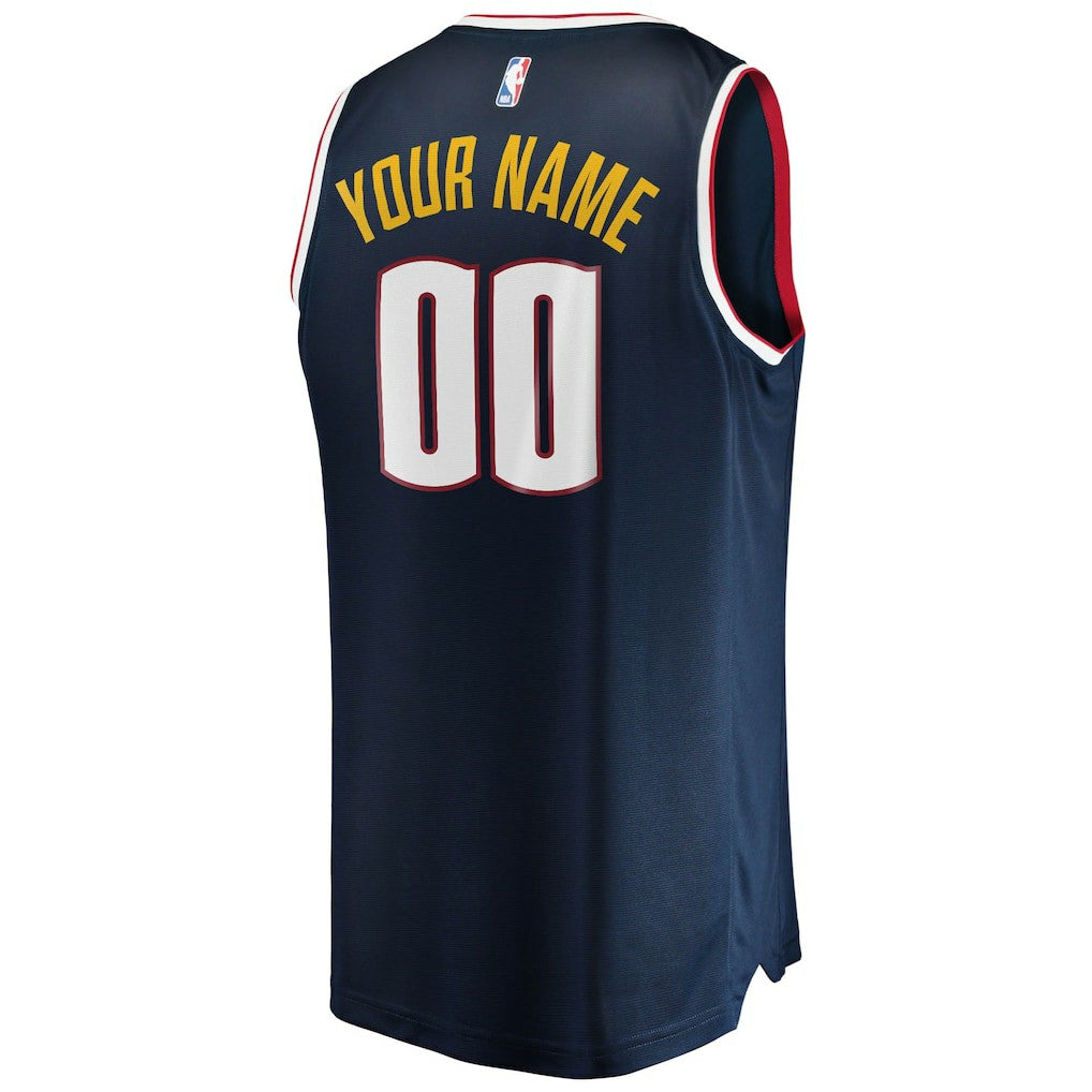 Denver Nuggets Youth Fast Break Custom Replica Jersey Navy sale - Icon Edition | NBA Jerseys