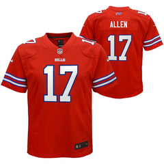 Josh Allen Buffalo Bills Youth Game Jersey Red - Nike