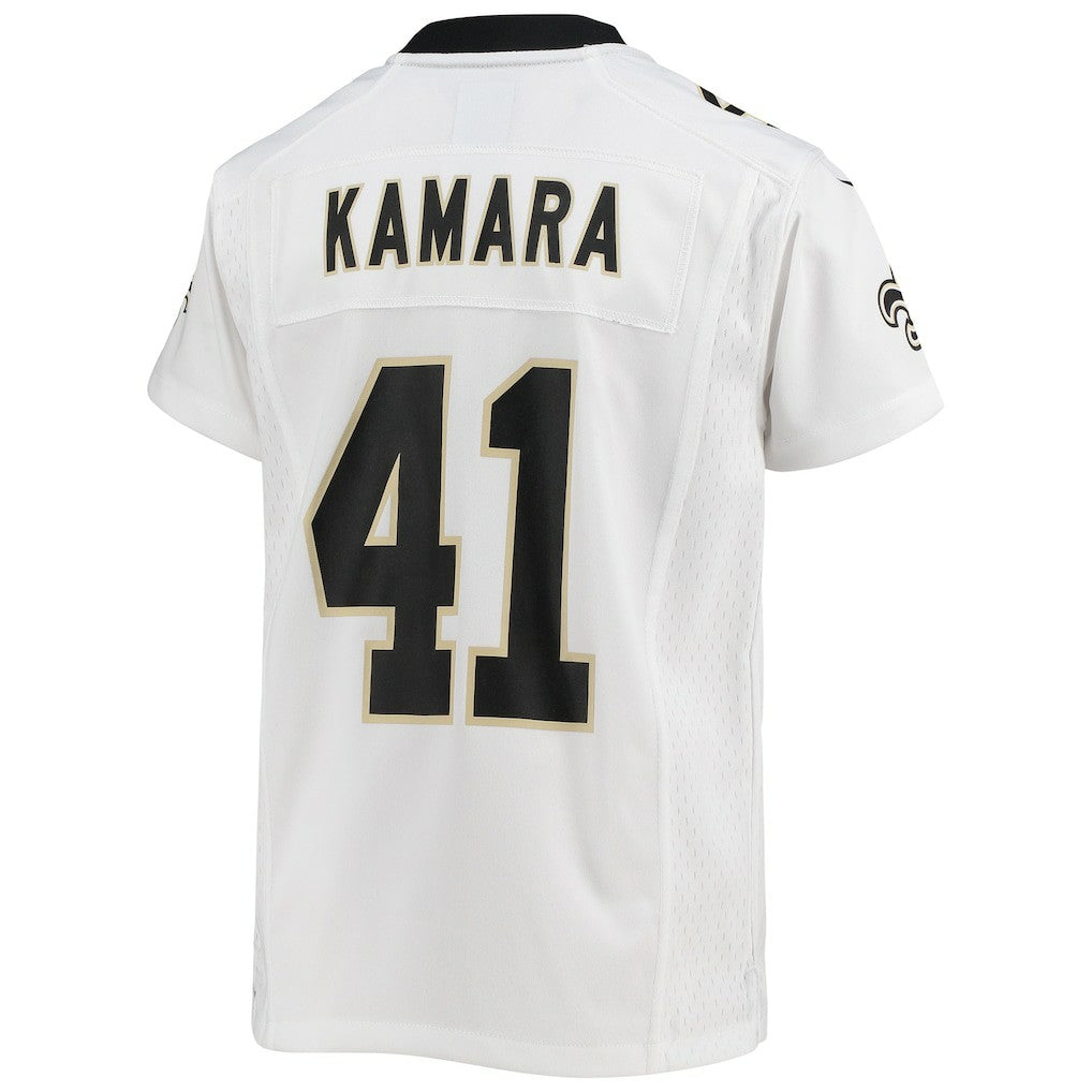 Alvin Kamara New Orleans Saints Youth Game Jersey - White | NFL Jerseys