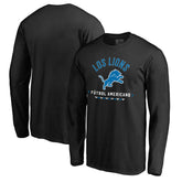 Detroit Lions Futbol Americano Long Sleeve T-Shirt Black - NFL