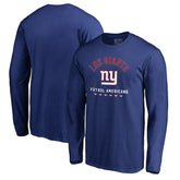 New York Giants Futbol Americano Long Sleeve T-Shirt Royal - NFL