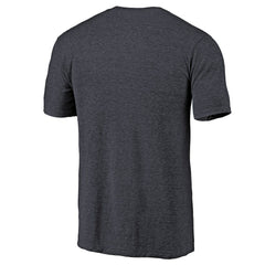 Chicago Bears Primary Logo Left Chest Distressed Tri-Blend T-Shirt Heathered Navy - NFL