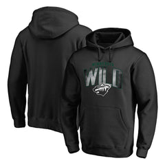 Minnesota Wild - Arch Smoke Pullover Hoodie Black
