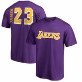 NBA - LeBron James Los Angeles Lakers Sidesweep Name & Number T-Shirt - Purple