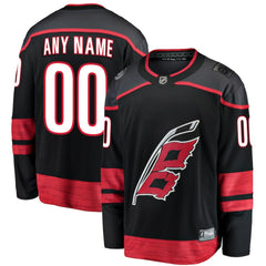 Carolina Hurricanes - Fanatics Home Breakaway Custom Jersey Black