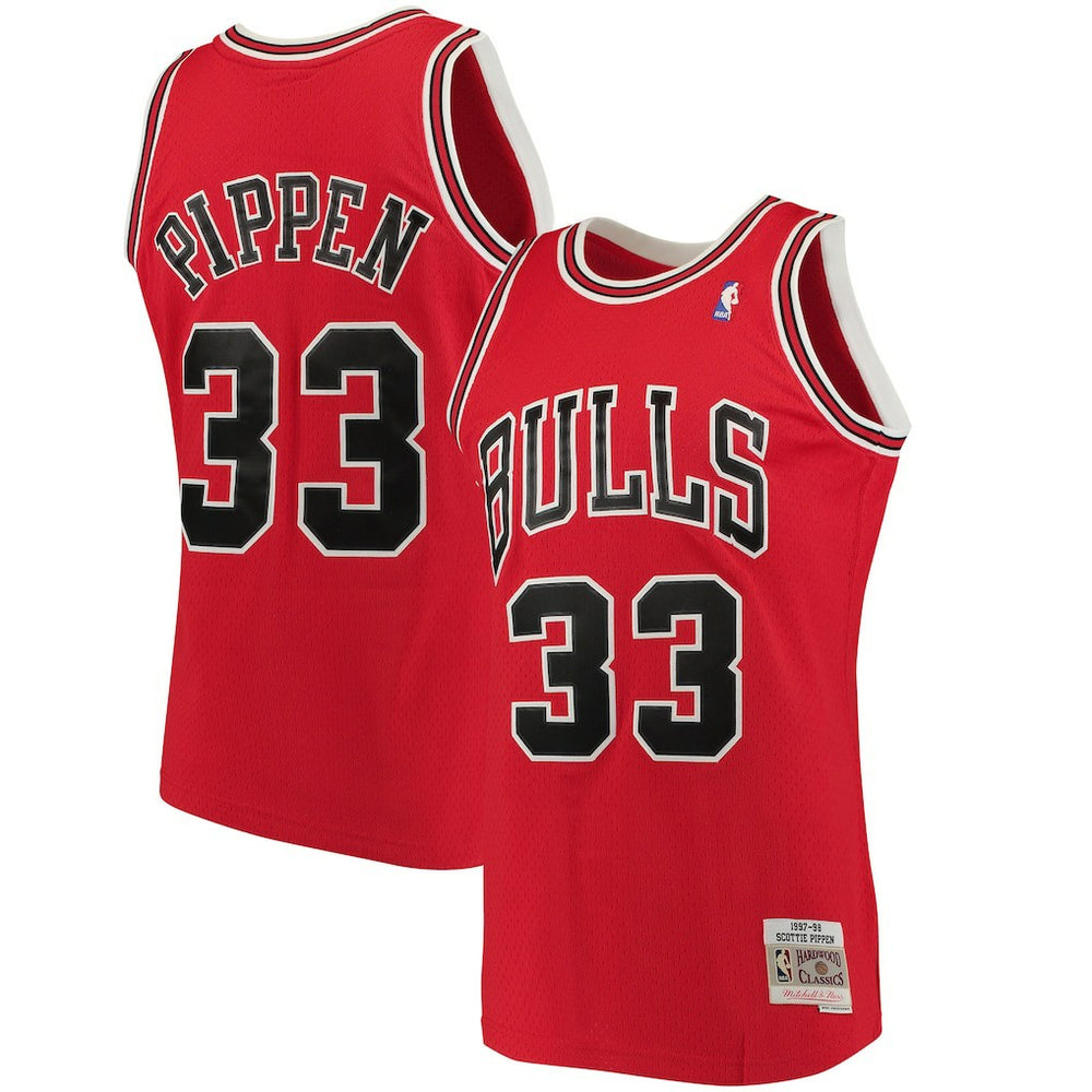 Mitchell & Ness - Scottie Pippen Chicago Bulls 1997/98 Big & Tall Hardwood Classics Swingman Jersey - Red
