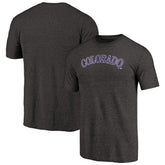 Colorado Rockies Team Wordmark Tri-Blend T-Shirt Lifestyle