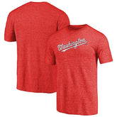 Washington Nationals Team Wordmark Tri-Blend T-Shirt Clearance
