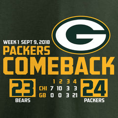 Green Bay Packers The Comeback T-Shirt Green - NFL