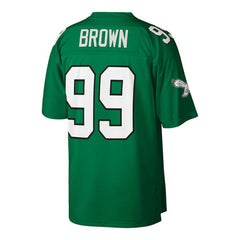 Jerome Brown Philadelphia Eagles Big & Tall 1990 Retired Player Replica Jersey Kelly Green - Mitchell & Ness