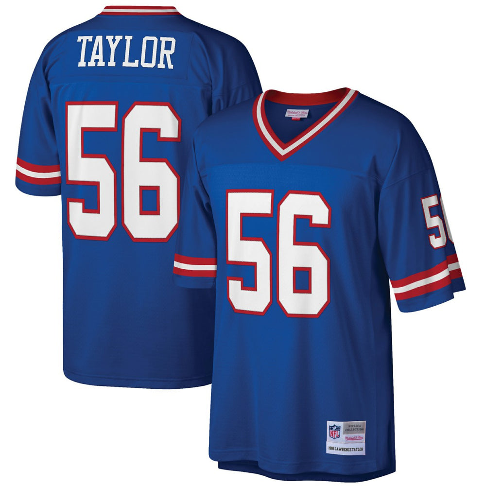 Lawrence Taylor New York Giants Big & Tall 1986 Retired Player Replica Jersey Royal - Mitchell & Ness