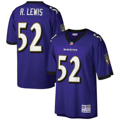 Ray Lewis Baltimore Ravens Big & Tall 2000 Retired Player Replica Jersey Purple - Mitchell & Ness