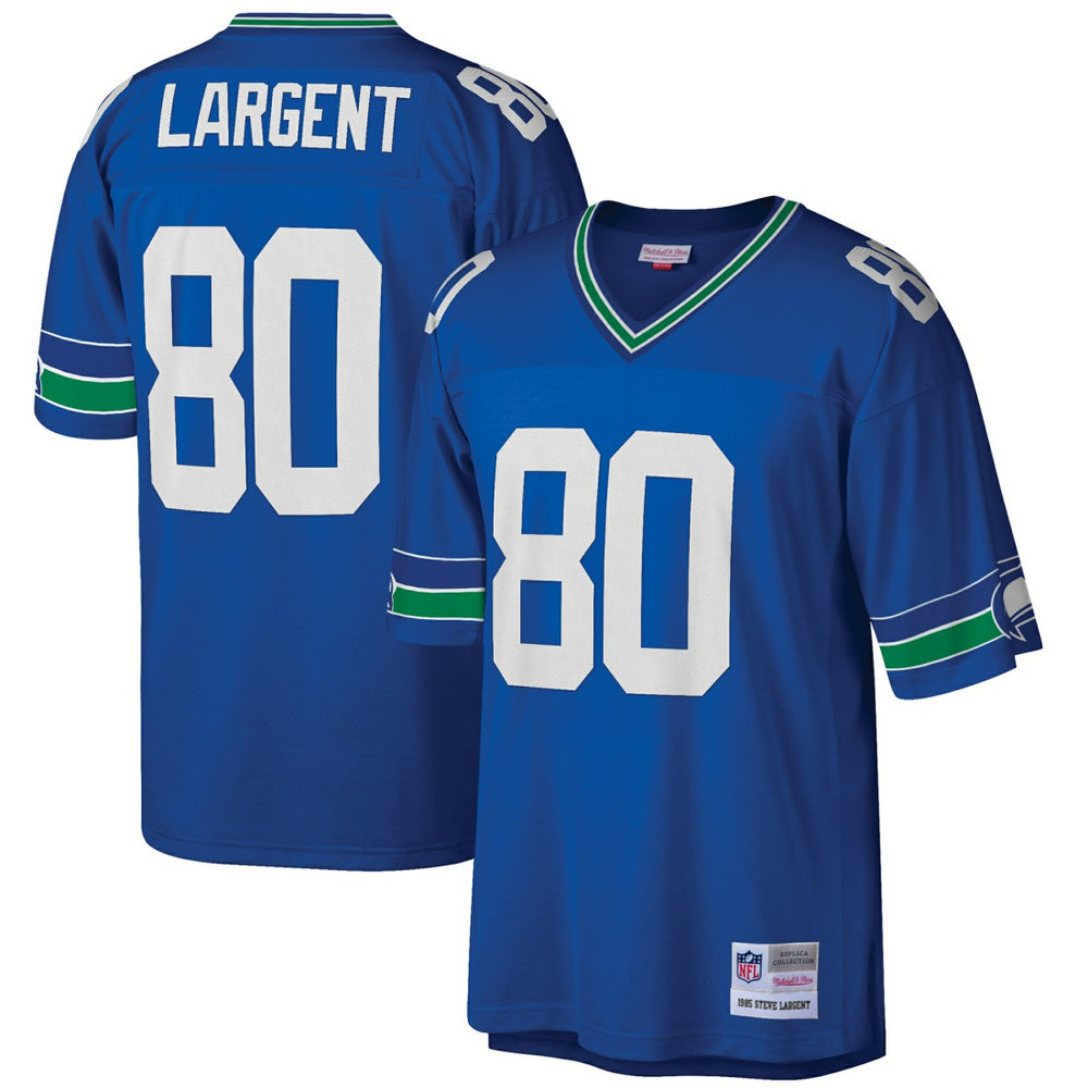 Steve Largent Seattle Seahawks Big & Tall 1985 Retired Player Replica Jersey Royal - Mitchell & Ness