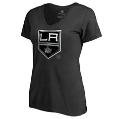 Los Angeles Kings - Women's Core Smoke V-Neck T-Shirt Black