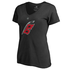 Carolina Hurricanes - Women's Team Alternate V-Neck T-Shirt Black