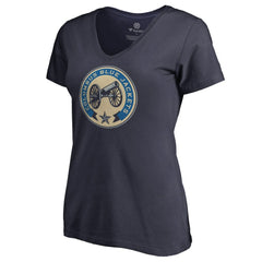 Columbus Blue Jackets - Women's Team Alternate V-Neck T-Shirt Navy