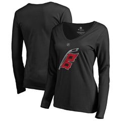 Carolina Hurricanes - Women's Team Alternate Long Sleeve V-Neck T-Shirt Black