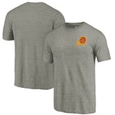 NBA - Phoenix Suns Primary Logo Left Chest Distressed Tri-Blend T-Shirt - Gray