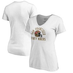 San Francisco 49ers Women's Quinten Helmet T-Shirt White - NFL