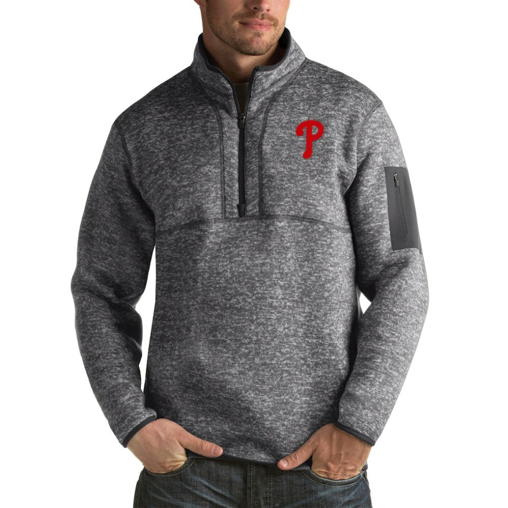 Philadelphia Phillies Antigua Fortune Big & Tall Quarter-Zip Pullover Jacket Clearance