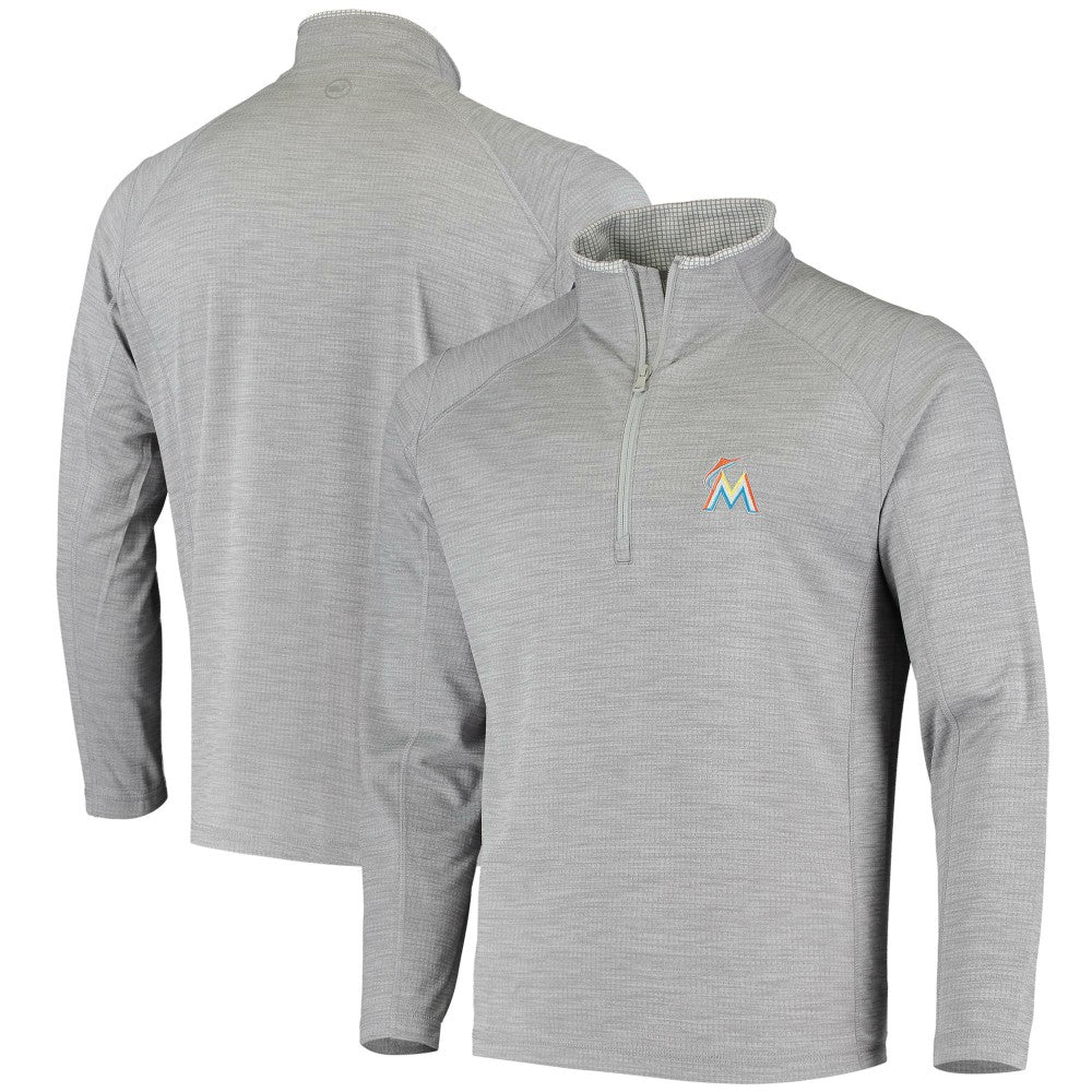 Miami Marlins Vineyard Vines Performance Sankaty Half-Zip Pullover Top Sale