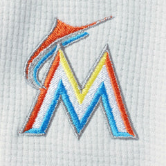 Miami Marlins Vineyard Vines Women's Performance Grid Half-Zip Pullover Top Lifestyle