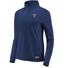 Minnesota Twins Vineyard Vines Women's Performance Grid Half-Zip Pullover Top Clearance