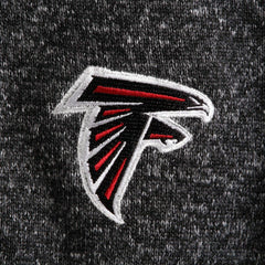 Atlanta Falcons Antigua Fortune Quarter-Zip Pullover Jacket Heather Black - NFL