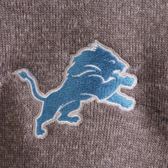 Detroit Lions Antigua Fortune Quarter-Zip Pullover Jacket Charcoal - NFL