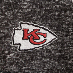 Kansas City Chiefs Antigua Fortune Quarter-Zip Pullover Jacket Heather Black - NFL