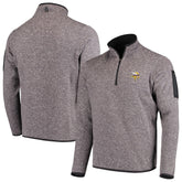 Minnesota Vikings Antigua Fortune Quarter-Zip Pullover Jacket Charcoal - NFL